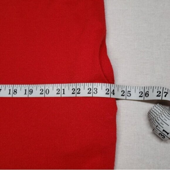 Wilfred Free Lorelei Dress Oversized Soft Jersey Knit Red POCKETS Size XS - Picture 11 of 15